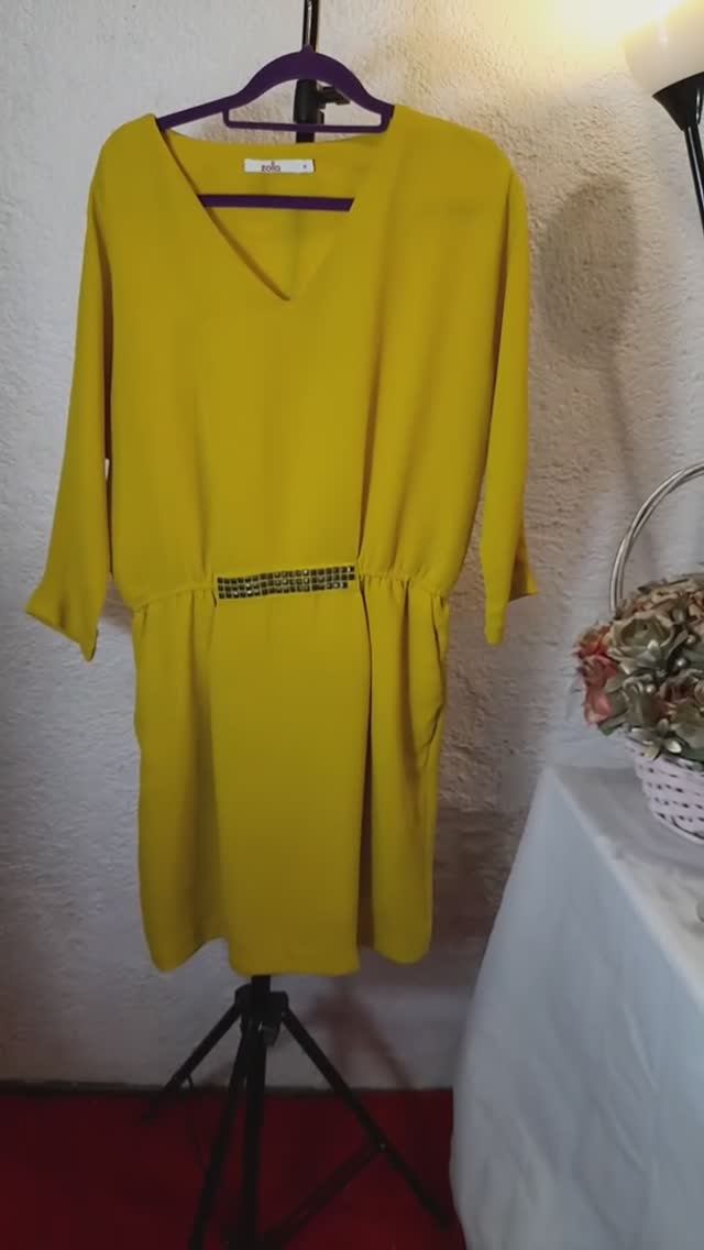 Платье Zolla, жёлтый цвет, размер 42-44