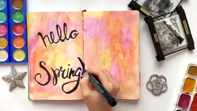 Идеи для личного дневника ( ЛД ) / Разворот: Spring / Весна смотреть онлайн