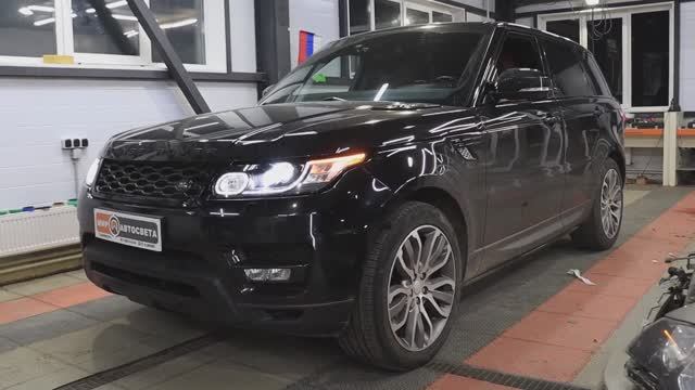 LED линзы в адаптивные фары RANGE ROVER SPORT смотреть онлайн