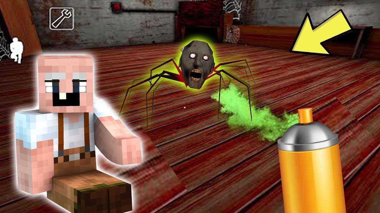 GRANDPA ОТРАВИЛ ПАУКА И ОБМАНУЛGR БАБКУ ГРЕННИ В МАЙНКРАФТ НУБИК MINECRAFT ТРОЛЛИНГ ЛОВУШКА GRANNY смотреть онлайн