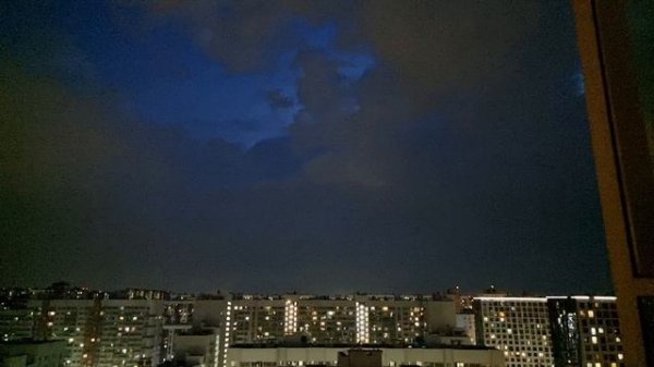 Первая гроза в Мурино 24.05.2025 в реальном времени