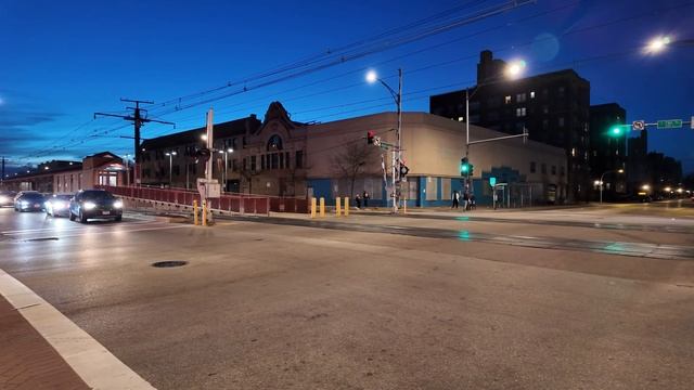 Прекрасная Вечерне/Ночная прогулка, по Южной стороне Чикаго "71-я улица"! смотреть онлайн