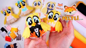 Мастер-класс ЦЫПЛЁНОК из фетра своими руками / Поделки из фетра на Пасху своими руками