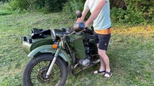 Холодный запуск Урал м67-36 на карбюраторах PD-30