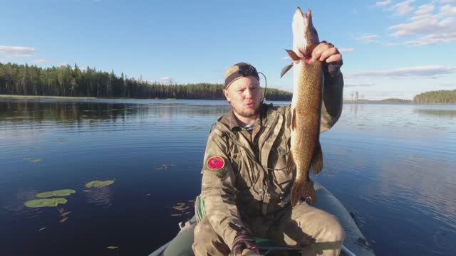 МОЙ ОСТРОВ НА ДИКОМ ОЗЕРЕ. Быт в лагере на острове. Хороший трофей. Ночь в Тайге. У костра в гамаке смотреть онлайн