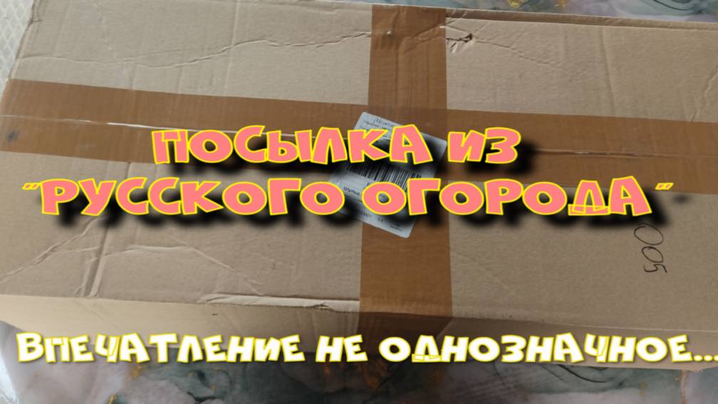 ПОСЫЛКА C САЖЕНЦАМИ ОТ РУССКОГО ОГОРОДА. смотреть онлайн