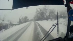 школьный автобус ПАЗ 32053-70,Пазы снега не боятся.