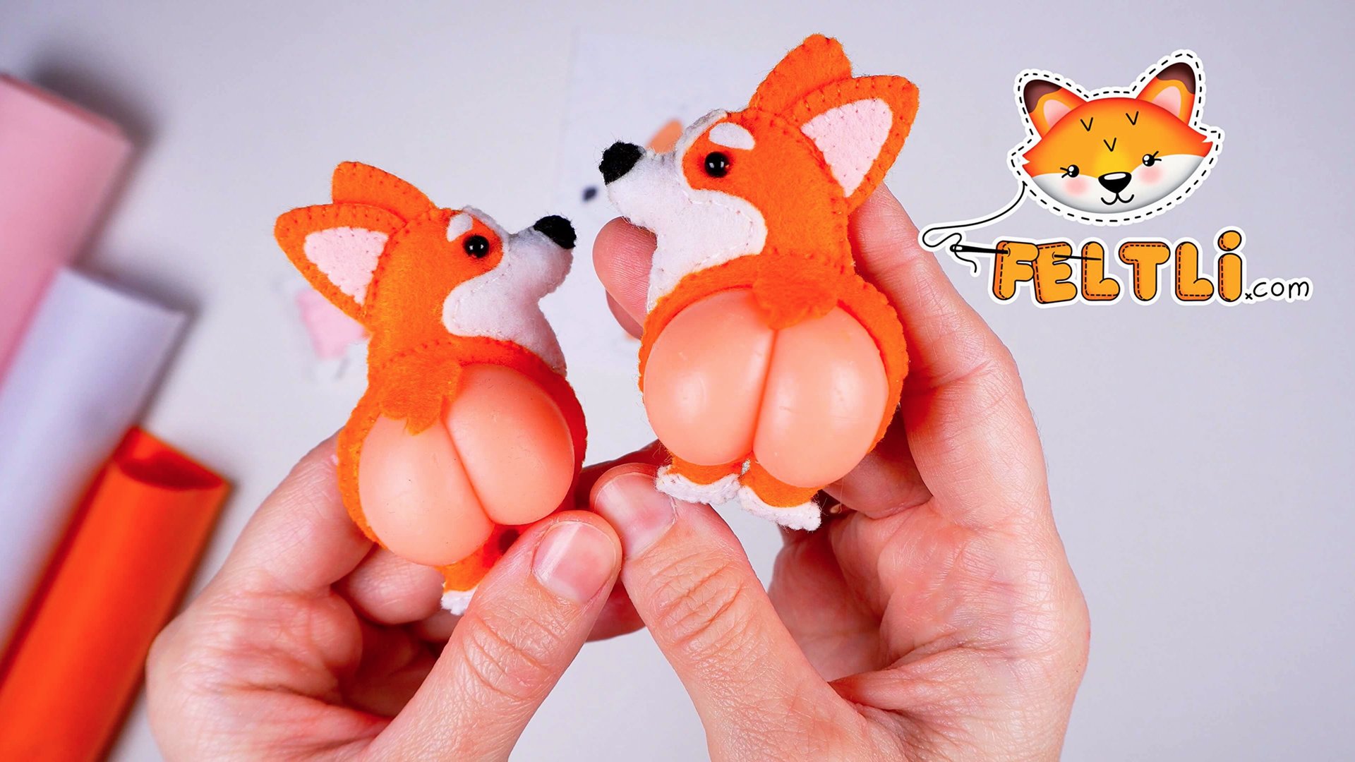 Мастер-класс Корги из фетра своими руками / Жопка корги своими руками / Магнитики своими руками смотреть онлайн