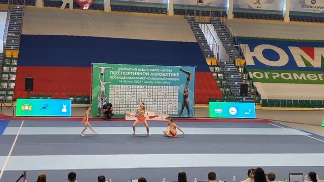 Тр КМС, Боброва Ангелина-Казимирова Анастасия-Князева Елена, Балансовое упражнение