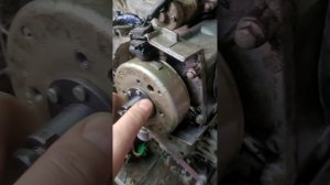 Снятие магнита зажигания на китайском скутере.