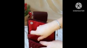 Кошелёк из полиэфирного шнура. Авторский рисунок