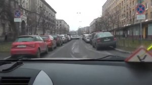 Разворот с трамвайных путей и полезные советы от авто?