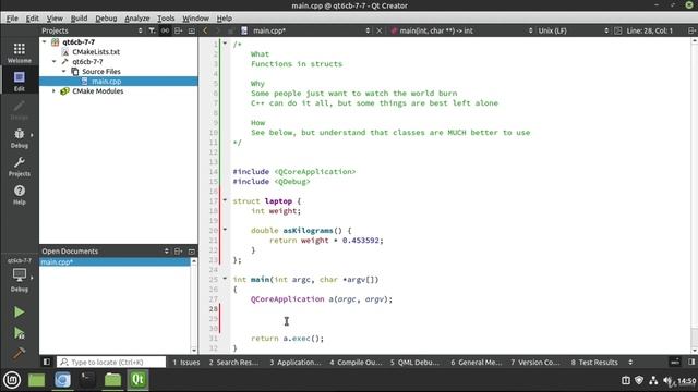 7. Functions in structs смотреть онлайн