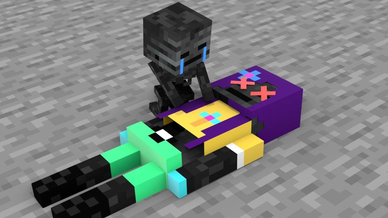 Грустная жизнь скелета усыхающего младенца - Грустная история— Мультик с Персонажами Майнкрафт смотреть онлайн