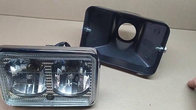 фара ДВОЙНАЯ на мотоцикл, универсальная. Обзор