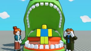 Роблокс папа и дочка угадай правильный зуб чтобы не съели