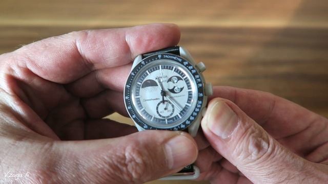 Часы OMEGA × Swatch  MoonSwatch Миссия на Землю, фазы Земли с AliExpres
