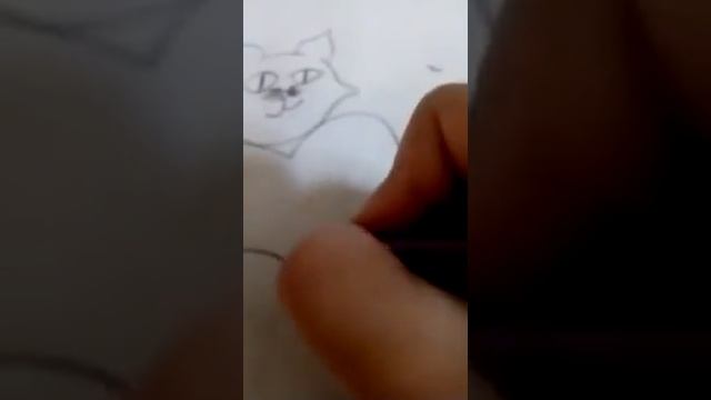 Как рисовать кота с сердцем! смотреть онлайн