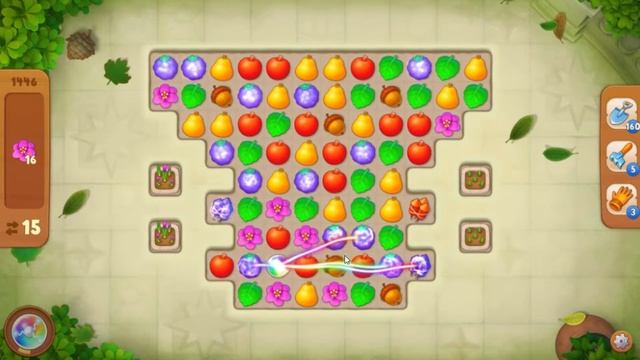 Gardenscapes. 1446 уровень. смотреть онлайн
