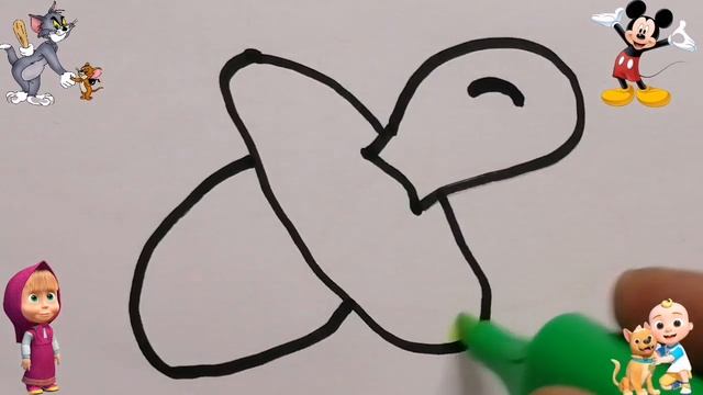 Draw a pacifier for kids/ Рисуем соску для детей, 子供のためのおしゃぶりを描く/Buat anak yang suka damai смотреть онлайн