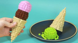 Радужное мороженое из LEGO — можно ли его съесть? (Stop Motion + ASMR)