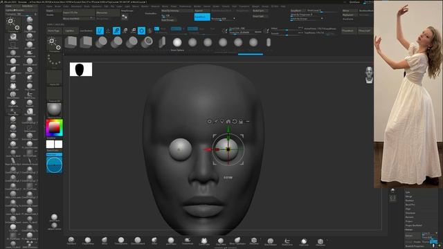Скульптура актрисы театра, создание с нуля. (Для печат? смотреть онлайн