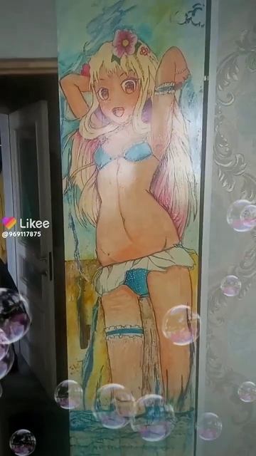 #рисунок #картина #дети #краски #рисование #художник #лошадь #аниме #девушка смотреть онлайн