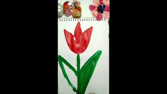 рисуем цветочек для малышей/очень просто смотреть онлайн