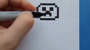 Как нарисовать Крипера из Майнкрафт по клеточкам