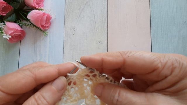 Замечательный легкий сетчатый узор для джемпера, летней кофты.. смотреть онлайн