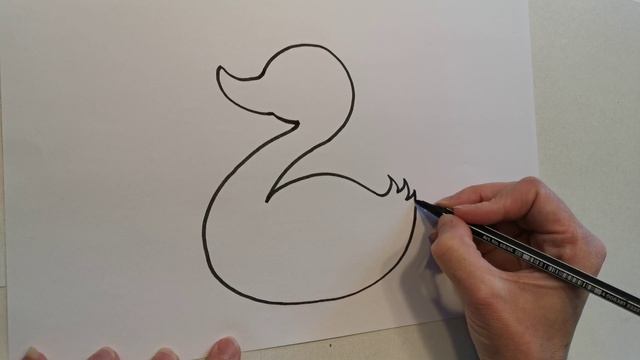 Как се рисува пате от 2? Лесна и бърза рисунка за деца c Дени 🦆 Как легко и просто рисовать утенок смотреть онлайн