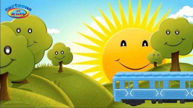 Поезда для детей и Железная дорога в Мультике про машинки. Fun Colors With Toy Trains