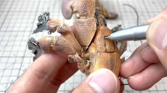 Китайский изобретатель превратил тело рака-отшельника в уникального робота