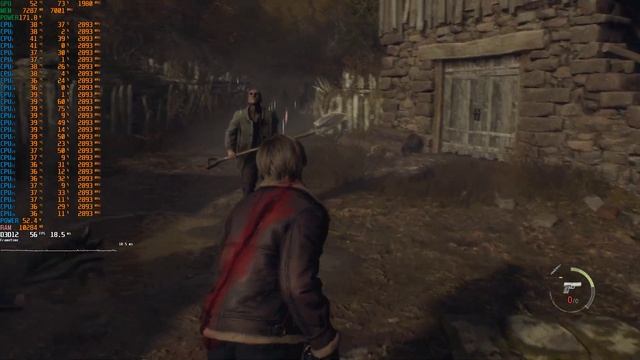 Resident Evil 4 Remake+RT на Intel Xeon E5-2680 V4+RTX 3060 Ti