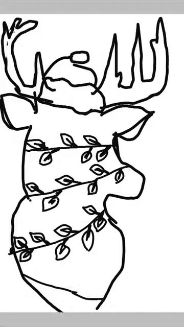 Как нарисовать оленя? смотреть онлайн