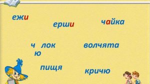 Русский язык. 1 класс. Правописание сочетаний ЖИ-ШИ, ЧА-ЩА, ЧУ-ЩУ