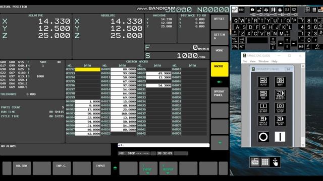 Отображение макропеременных 1000+. Fanuc parameter 11369#4 (CSD). смотреть онлайн