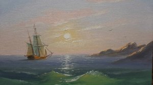 Море.Живопись маслом