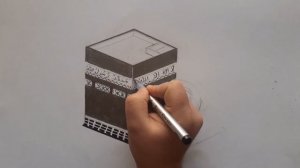 How to draw Kaaba For Beginners Step by Step || как рисовать каабу для новичков. Шаг за шаг