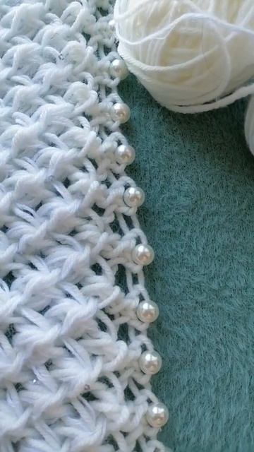 Красивый набор петель с бусинами. как вязать см в ленте) #наборпетель#красивыйнаборныйкрай смотреть онлайн