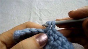 Три столбика без накида из одной петли.