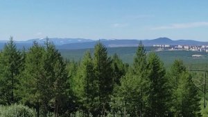 Якутия. город Нерюнгри. вид с высоты