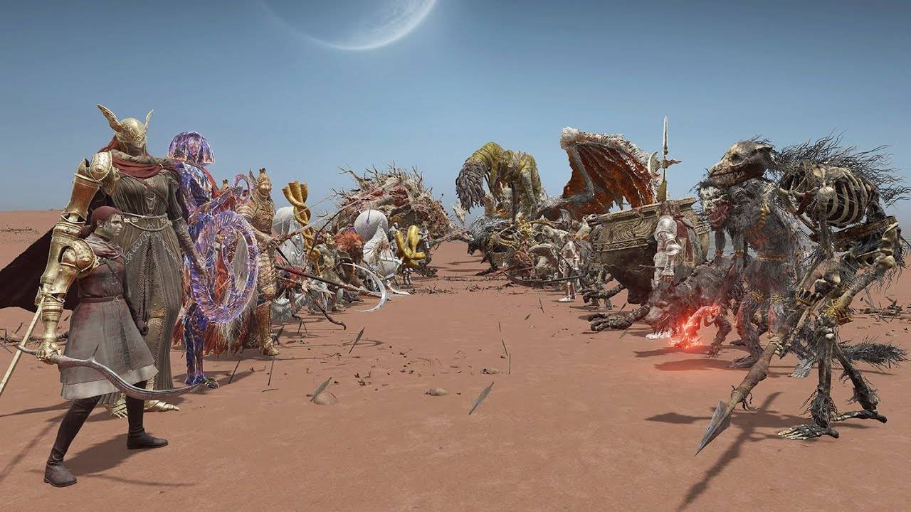 Miquella’s Haligtree (Святое Древо Микеллы) против Crumbling Farum Azula (Разрушающийся Фарум-Азула)