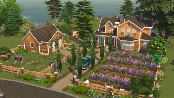 ДОМ ФЕРМА / Строительство The Sims 4 / Mulena Sims 4