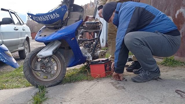 Аккумулятор от авто к скутеру