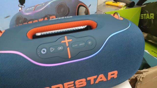 HOPESTAR A80 синего цвета 350 Ватт с Микрофоном 🔥 Видеоотчет отправка в г. Коломна ✅ смотреть онлайн