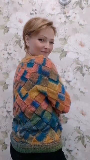 стильный модный свитер ручной работы // sweater hand made смотреть онлайн