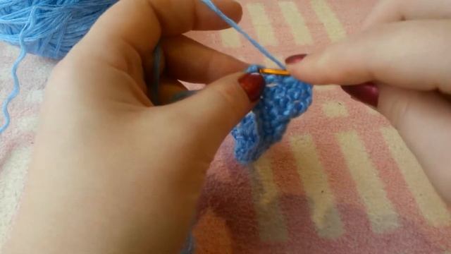 Узор крючком! №1 (из рельефных столбиков) смотреть онлайн