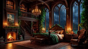 Звуки дождя, треск камина и раскаты грома помогут вам хорошо выспаться. 🌿Звуки дождя для сна.