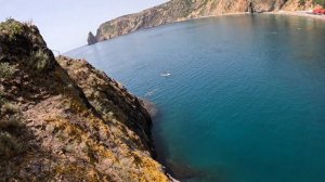 Крым Яшмовый пляж прыгнули со скалы святого явления
